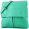 modamoda de T63 Damen Nappaleder Umhängetasche Schultertasche handmade in Italy, Farbe:Tiffany