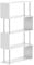 HOMCOM Standregal 4 Fächer Raumteiler Eckregal Wandregal Büroregal Weiß 80x30x145 cm