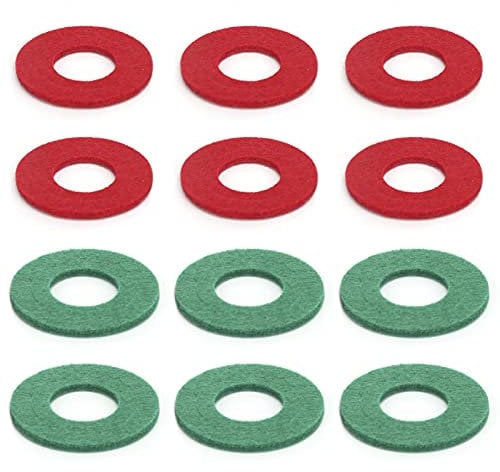 Battery Corrosion Pad, Battery Terminal Anti Corrosion Washer Universal 6‑Red 6‑Green for Car Cable for 6V/12V