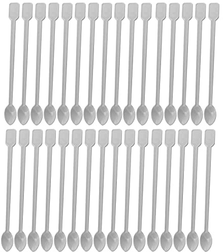 Coffee Spoon 500 PCS Disposable Tiny Coffee Tea Spoon White Plastic Stir Cocktail Sticks Mini Tea Stirrer