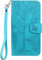 Tiyoo Flip Phone Case for iPhone XS Max, Shockproof Leather Wallet Case with The Tree of Life Pattern, Protective Phone Cover with Card Holder and Magnetic Closure, Phone Cover for iPhone XSMax, Blue