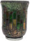 Artibetter Mosaik-Kerzenhalter Heimdekoration Schreibtischaufsatz Heimdekoration Glas-Kerzenständer Mosaik-Kerzenhalter Vintage-Dekor Glas Grüne Tischdekoration Kerzenständer Für Kerzenhalter