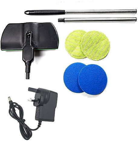 Nicoone Electric Motorised Cordless Floor Cleaning Spin Mop Polisher Scrubber for Home Hardwood Tile PVC Floor