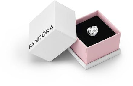 PANDORA Moments, Mum Daisy Heart Bracelet Charm, Gift Box