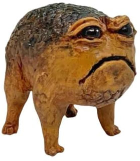 Yurtziru Wütende Kröte, niedlicher afrikanischer Regenfrosch, Dekoration, hässlich, wütend, für den Außenbereich, Garten, Terrasse, Frosch, Dekoration, Statue für Garten, Badezimmer, Bücherregal,