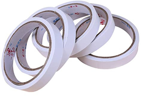 NUOBESTY 5St doppelseitiges Klebeband double sided tape klebeband doppelseitig dopelseite klebeband Langlebiges Klebeband heat resistant tape Kunstband Heißschmelzklebeband Bürobedarf Weiß