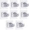 Cikoopul 8PCS Self Adhesive Curtain Rod Bracket No Drill Curtain Rods Brackets Nail Free Adjustable Hooks Storage Hooks Clamp