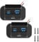 2 Stück USB Steckdose 12V, Auto 12V Steckdose Wohnmobil, Schnellladung USB, mit Schalter USB C Steckdose,Geeignet für 12V/24V Autos,Boote und Wohnmobile