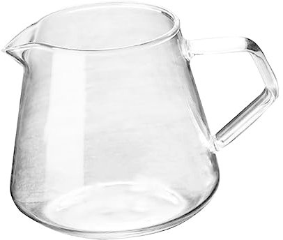 LABRIMP Cafetera De Vidrio Transparente De 650 Ml, Jarra Versátil Para Café y Bebidas Calientes, Mango Ergonómico Para Uso Doméstico y Control De Volumen