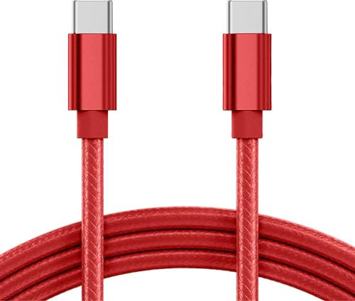 KP TECHNOLOGY [6.6ft/2m USB C Fast Charger Cable For Google Pixel 10/10 Pro / 10 Pro XL / 10 Pro Fold / 9a / 9/9 - Pro - XL - Fold / 8 - Pro / 7a / Pixel Fold / 7 - Pro / 6A / 6 - Pro (RED)