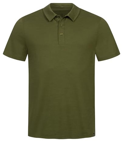 TOM FYFE Merino Polo-Shirt Herren Waldgruen/L | Made in Europe