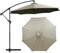 SANGOGO Housse de rechange pour parasol de marché, 3 m8, imperméable, avec pare-soleil,toile de rechange pour 8 baleines, baldaquin de rechange pour parasol d'extérieur