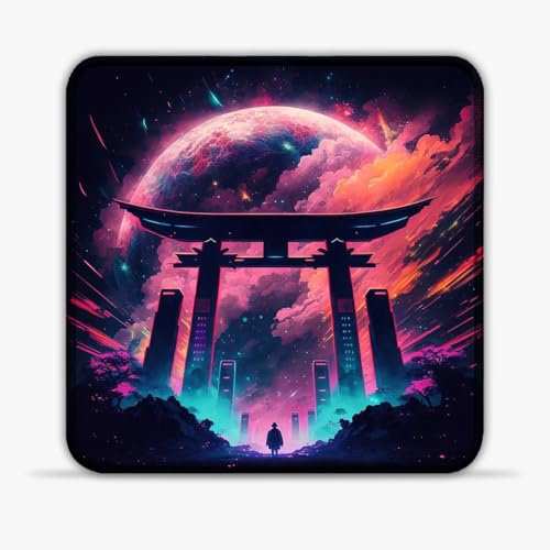 LJSPTU Gaming-Mauspad ?Gateway to The Cosmos“ (20,3 cm) Mauspad hochwertiges SU-Stoff-Mauspad wasserdicht Glatte Oberfl?Che für PC Laptop Büro Gaming