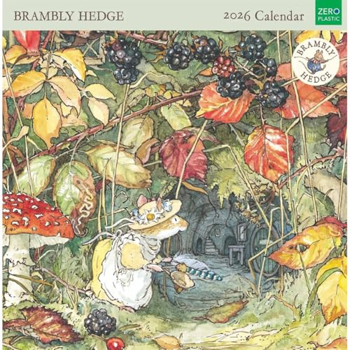 Museums & Galleries Brambly Hedge Kalender 2026 – Monatsansicht Wandkalender UK – 2026 Wandplaner und persönlicher Organizer für Zuhause und Familie