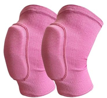 JTKSSCS Ginocchiere 1 Paio di Ginocchiere Sportive for Uomo e Donna, Ginocchia protettive, Ginocchiere for Danza, Yoga, pallavolo, Calcio, Corsa, Ciclismo, Tennis(Pink,XS)