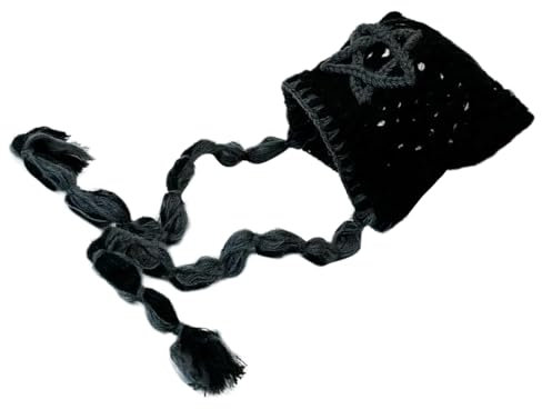 SLXLYH Katzenohren, Quasten, Mütze, gestrickt, Ohrenschutz, Zubehör, Sterndekoration, bequem für kaltes Wetter