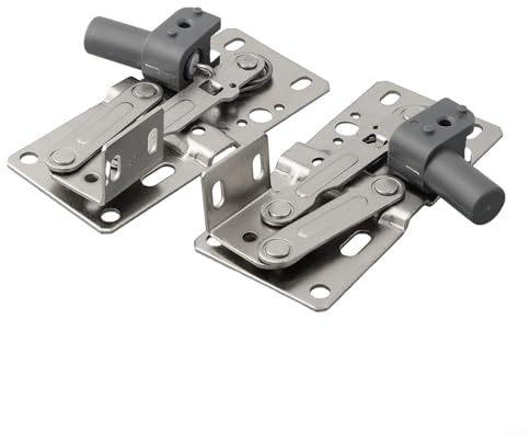 Soft Close Tip Out Hinges 2 Pack for Kitchen Cabinets and Bookcases, 45 Degree Steel Hinges