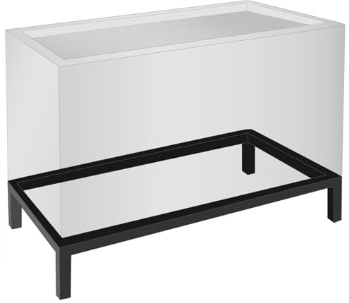 VIVANNO Pflanzkübel Untergestell Schwarz - 100x45x10cm Stahl Blumenständer