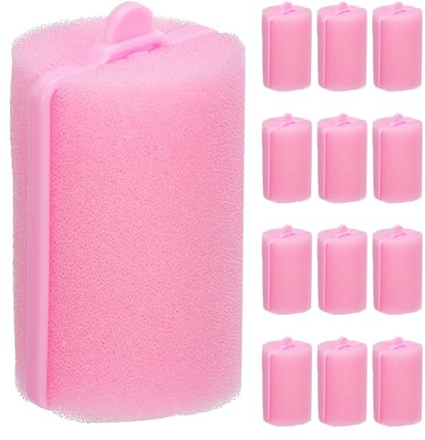 Haarschwamm für Locken 30 Stück Rosa, Wärmelose Schlafwickler