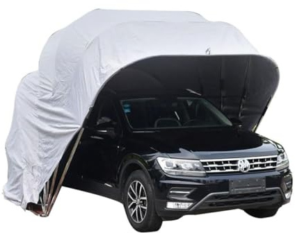Tragbare Garage Auto Baldachin - Heavy Duty Allwetter Mobile Carport für SUV & Fahrzeug - Einziehbarer Baldachin für den Außenbereich