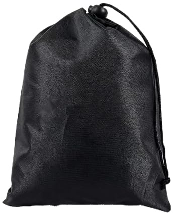 VEOIRXU Helmtasche Motorradhelm Überzug Mit Kordelzug Helmbeutel Helmtaschen Helmschutz Aufbewahrungstasche Motorradhelmtasche Motorrad für Fahrradhelme Skihelme Basketball 40x50 cm (Schwarz)