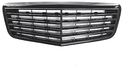 Front Kühlergrille Für E-Klasse W211 2006 2007 2008 Frontgrill Ersatz Racing Mesh Body Kit Glänzend Schwarz Kühlergrill Vorne