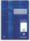 Clairefontaine 331625C - Heft ideal für die Schule, DIN A4, 32 Blatt, 90g, Lineatur 25 liniert mit Rand, Blau, 1 Stück