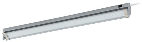 EGLO Unterbauleuchte LED DOJA mit Wippschalter aus Alu Länge 57,50cm, Aluminium, silber