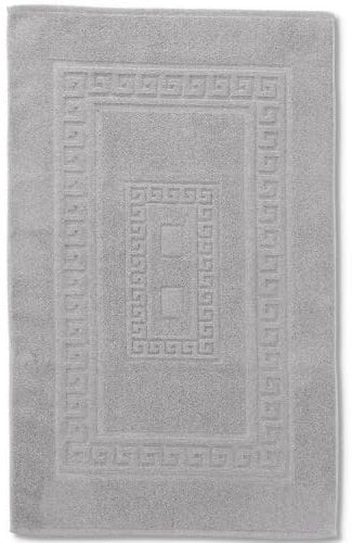 Casatessile Badematte aus der Dusche 45 X 60 cm. Torino Saugfähige Badezimmermatte aus Baumwolle, Badezimmermatte ohne Rutschfestigkeit - Grigio