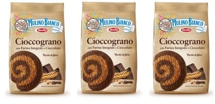 3x Mulino Bianco Cioccograno Vollkorn kekse mit schokolade 350g biscuits kuchen
