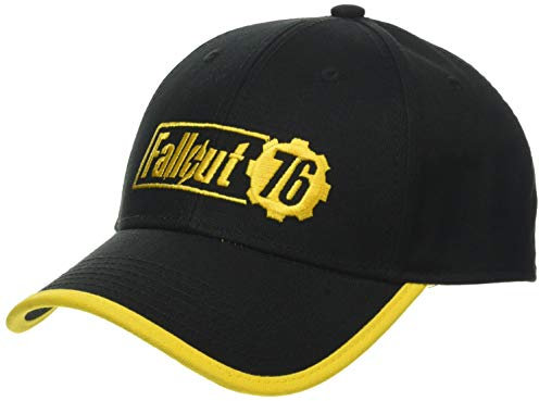 Fallout Cap 76 - Yellow Logo Adjustable Cap Black