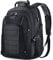 Laptop Backpack, Extra Large 17 Inch Business Travel Rucksack with USB Charging Port Earphone Hole, Durable Water Resistant Work Computer Backpack College/High School Bags for Men/Women/Boys, Black