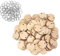 LIOOBO Holz Wandkalender Basteln Familienkalender DIY 50 Pcs Holzscheiben und 50 Pcs Metallring Hauptdekoration