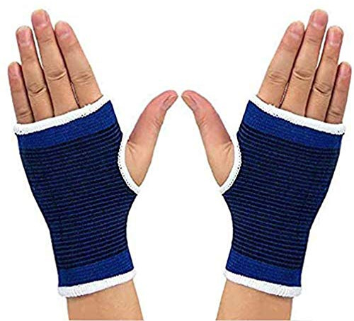 Luwint Kids Hand Wrap - Knitted Palm Sleeve Wrist Brace Hand Protection Support for 8-14 Years, 1 Pair