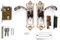 Cerradura de puerta de estilo europeo con perilla de níquel Retro Vintage Interior antirrobo puerta de habitación conjunto de palancas de puerta Hardware