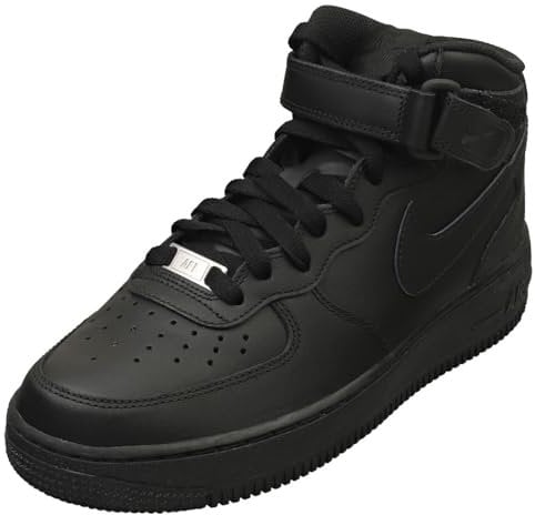 NIKE Air Force 1 Mid '07, Sneaker Uomo, Black/Black, 40 EU