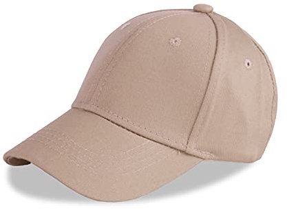 LANGZHEN Baumwolle Outdoor Kleinkind Mädchen Jungen Plain Baseball Cap Baby Infant Strukturierte Einstellbare Hut für Kinder Sonnenhut (S-Kaffee)