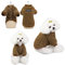 Tineer Pet Doggy Winter Lamm Kaschmir Mantel Warme Outdoor Fleece Hundefleece Futter Pullover Jacke Weste für kleine mittelgroße Hunde (S, Braun)