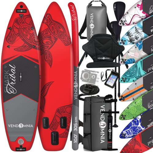 SUP Board Set 305x76x15 aufblasbar, Kajaksitz, Cam Halterung, Luftpumpe, Tragetasche, Rucksack, Drybag, Beinleine, Handytasche, Teleskoppaddel, Stand Up Paddle, Paddling, Paddelboard, Surfboard, 170kg