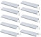 JNRFTY 10 Stück Silber Griffe Versteckt Modernes Möbelgriffe Küchengriffe Griffe schubladengriffe Aluminium Mit 20 Schrauben Küche Griffe Lochmitte 256MM