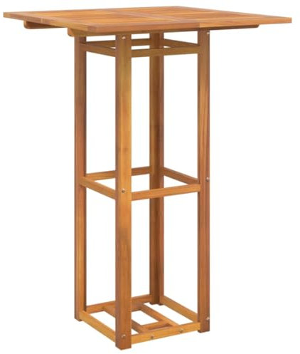 vidaXL Bistrotisch Gartentisch Balkontisch Terrassentisch Tisch Stehtisch Bartisch Partytisch Holztisch Garten 75x75x110cm Massivholz Akazie