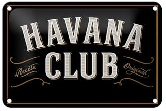 FEMER Blechschild Spruch 18x12cm Havana Club Schild