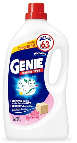 GENIE Lessive Liquide Lotus Rose 63 Lavages - 2,52L