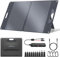 Ecosonique 60W/72W Portable Solar Panel with Detachable Power Hub, 18V MC-4/12V DC/USB-A & USB-C Solar Charger with Kickstand, ETFE & Handle Foldable Solar Panels for Camping