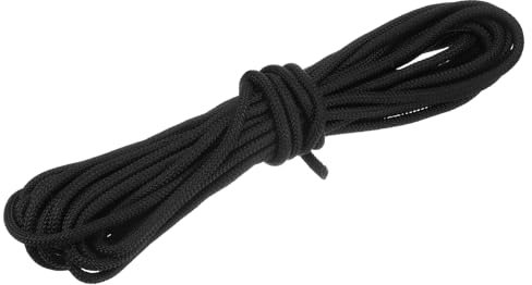 sourcing map Corde à linge tressée en polyester de 10 mm pour jardin, camping, voyage et séchage à la maison, noir