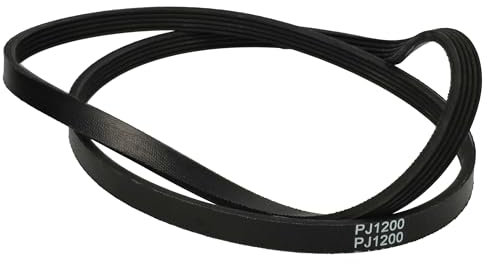 vhbw Courroie d'entraînement compatible avec Curtiss EFL1260D, EFL12E sèche-linge - 120 cm noir