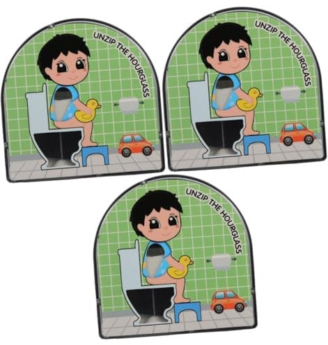 Alipis 3pièces Minuteur De Sable pour Décoration Amusante Forme De pour Adultes pour Salle De Bain Et Festifs