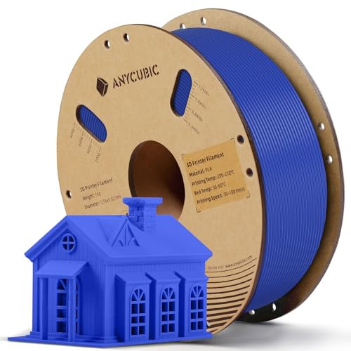 ANYCUBIC PLA Filament 1.75mm 1KG Blendendes Blau, 3D Drucker Filament, Filament-3D-Druckmaterialien Intelligente Identifikation