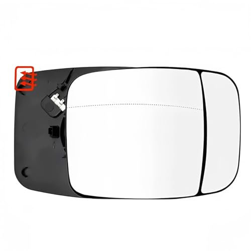 MengZJ Spiegelglas für FAIT Talento/Renault Trafic/Nissan NV300/Opel Vivaro B SeitentüR AußEnspiegel Links Rechts Beheizt mit TräGerplatte 2014-2020,Left