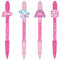 CERDÁ LIFE'S LITTLE MOMENTS Confezione da 4 penne ispirate a Barbie - Rosa - 13,5 X 19 X 2 cm - Design unico su ogni penna - Prodotto originale disegnato in Spagna